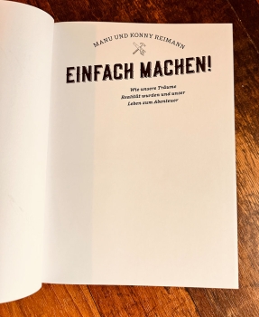 Preview: Buch - EINFACH MACHEN! - Edition mit Signatur & Widmung von Manu & Konny